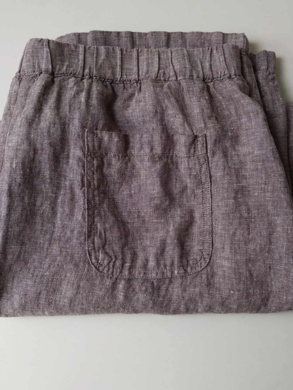 Quince 100% Linen Pants Taupe Brown Women's XL